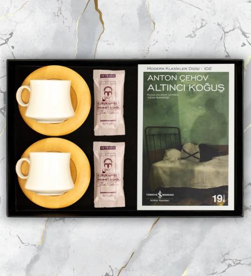 Anton Çehov Altıncı Koğuş Kitap, 2’li Bambu Fincan ve Kahve Seti